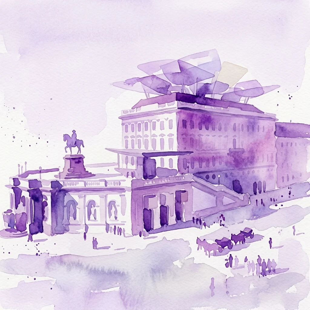 Grafika wystawy Albertina w Am Hof Square