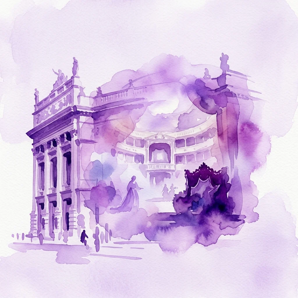 Burgtheater tentoonstellingsbeeld van Am Hof Square