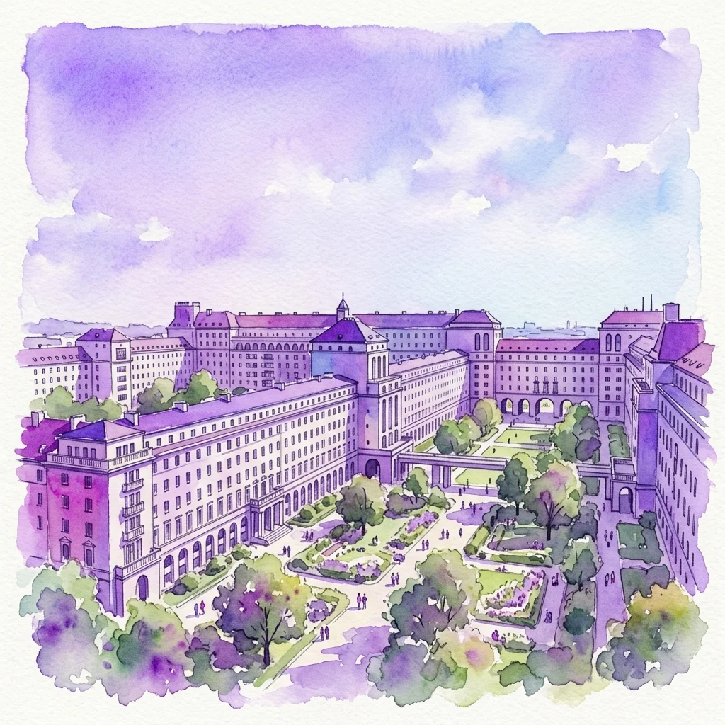 Karl-Marx-Hof tentoonstellingsbeeld van Am Hof Square