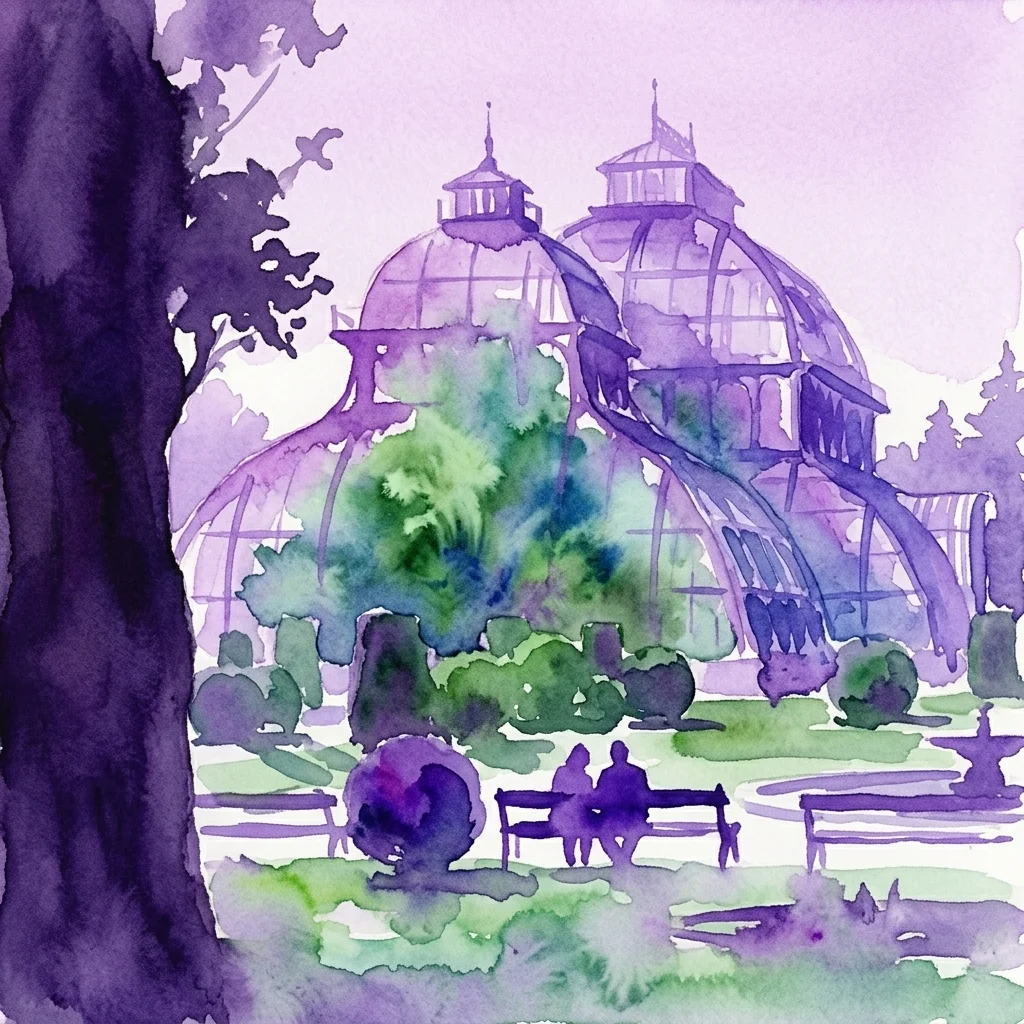Grafika wystawy Palmenhaus Schönbrunn w Am Hof Square