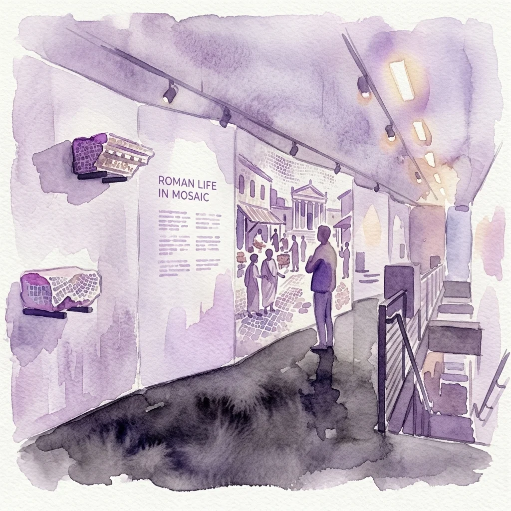 Römermuseum tentoonstellingsbeeld van Am Hof Square