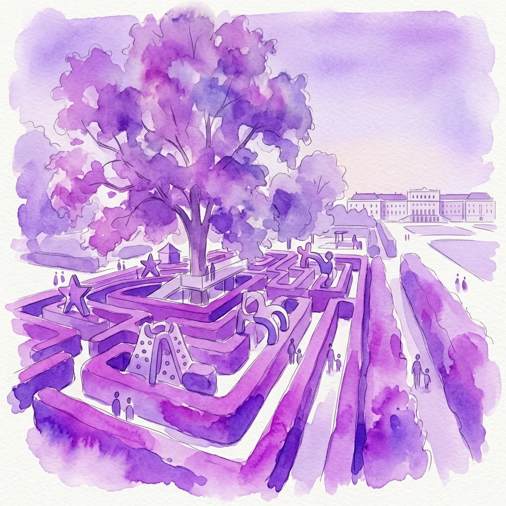 Schönbrunner Irrgarten, Labyrinth & Labyrinthikon exhibition visual from Am Hof Square