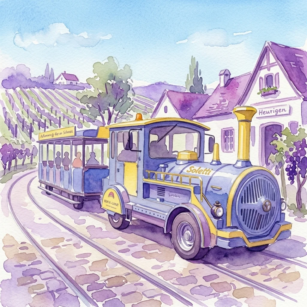 Wenen Heurigen Express tentoonstellingsbeeld van Am Hof Square