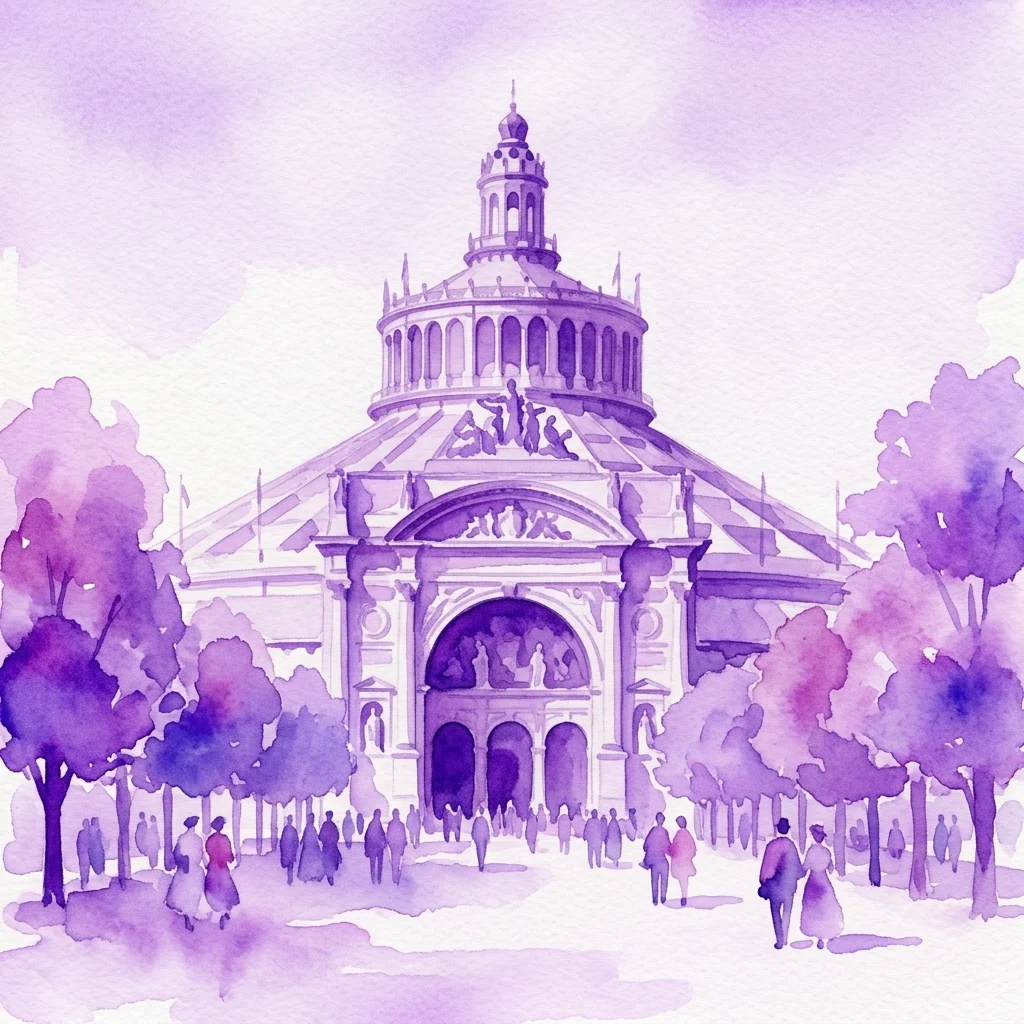 Grafika wystawy Wiedeński Powszechny Konkurs w Am Hof Square
