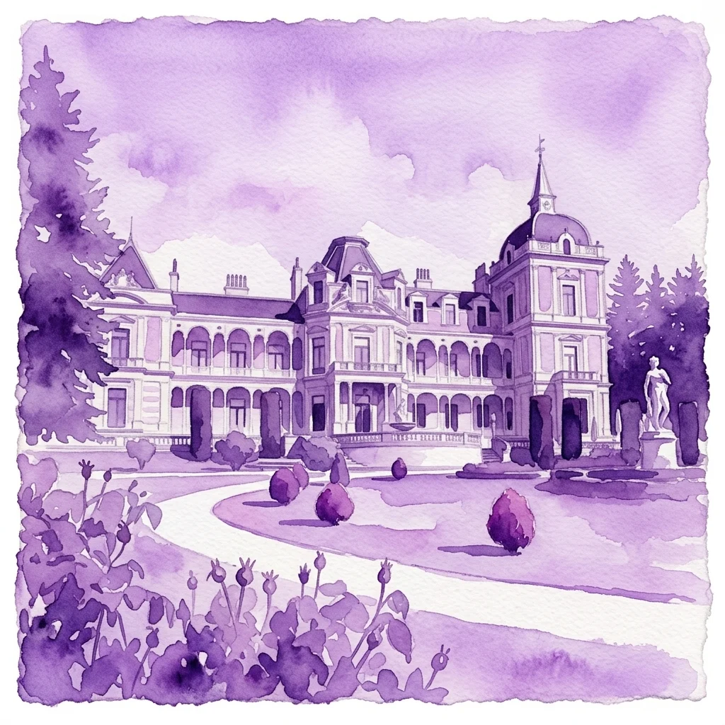 Grafika wystawy Wiedeńskie Muzeum Hermesvilla w Am Hof Square