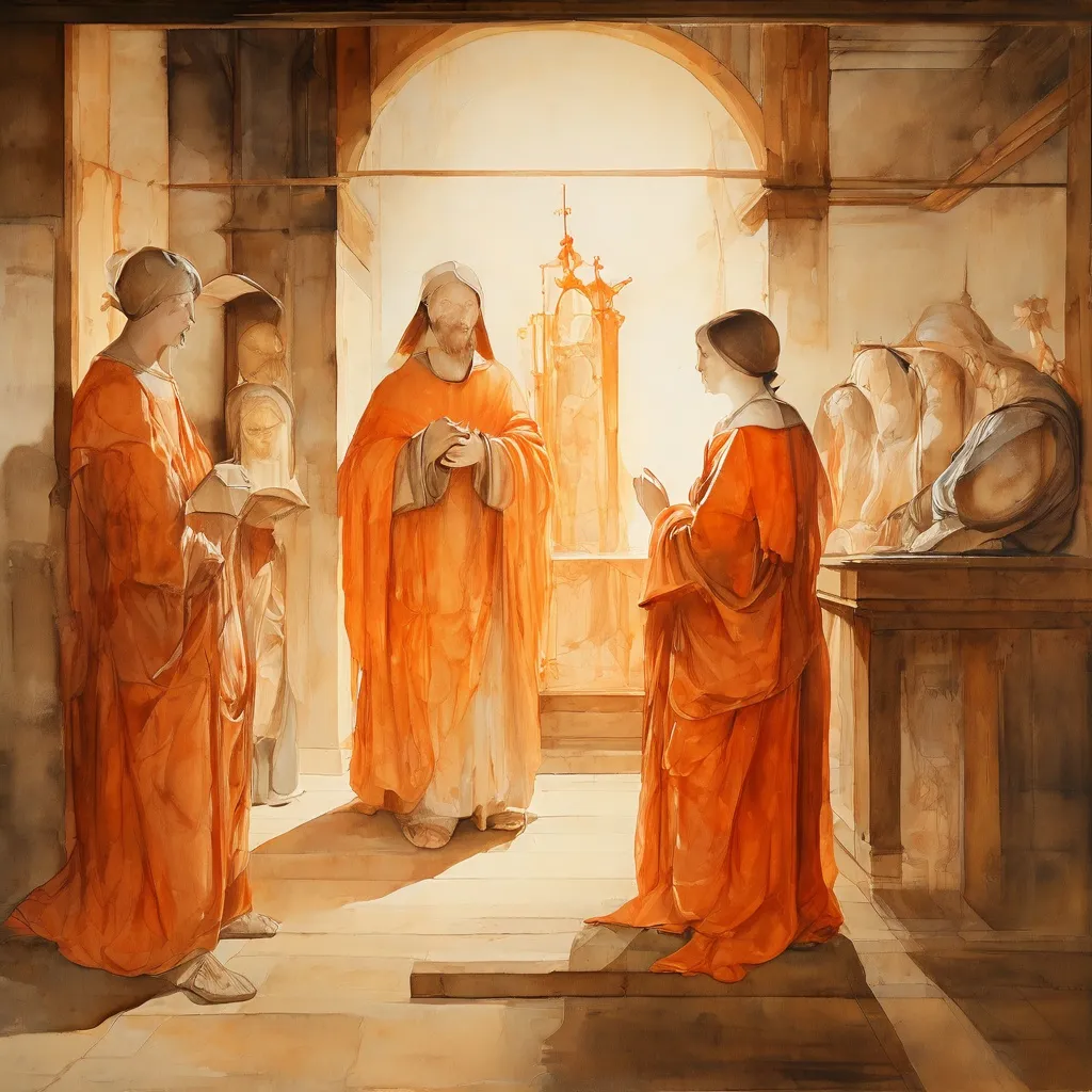An old master painting on a wooden panel displayed in a professional museum gallery setting.