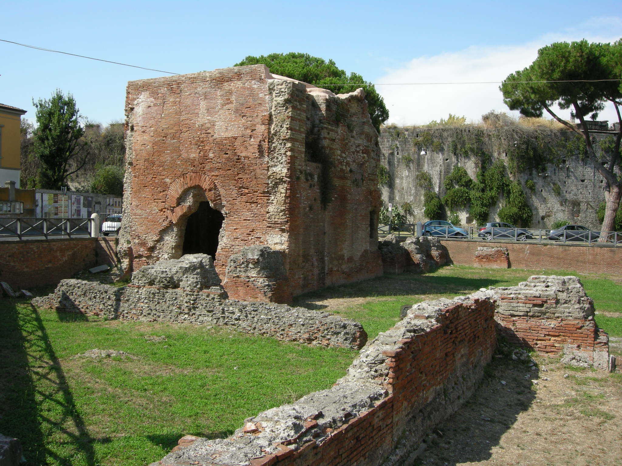 Representative view of Baths of Nero in Pisa.