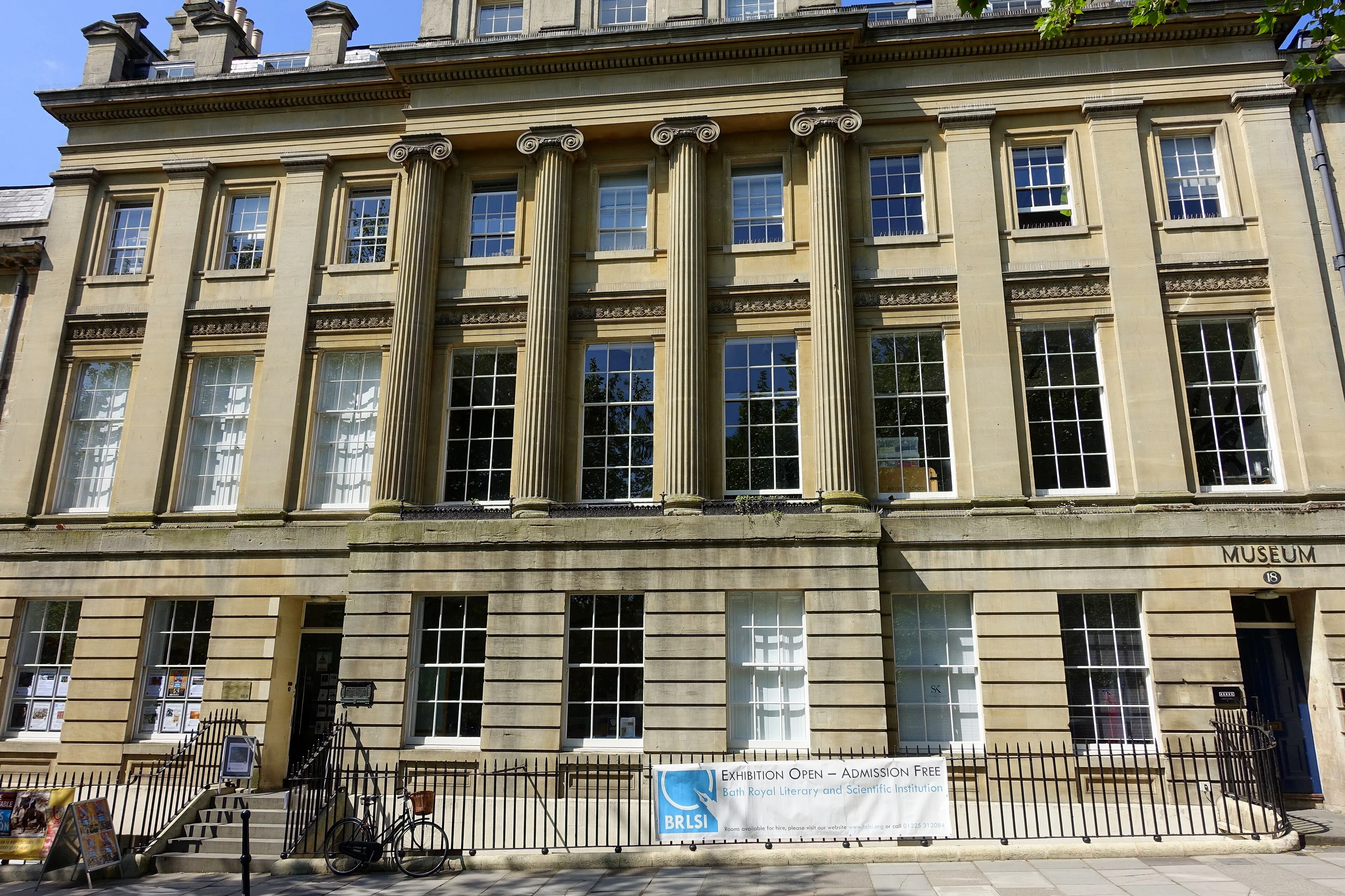 Representative view of Bath Royal Literary and Scientific Institution in Bath.
