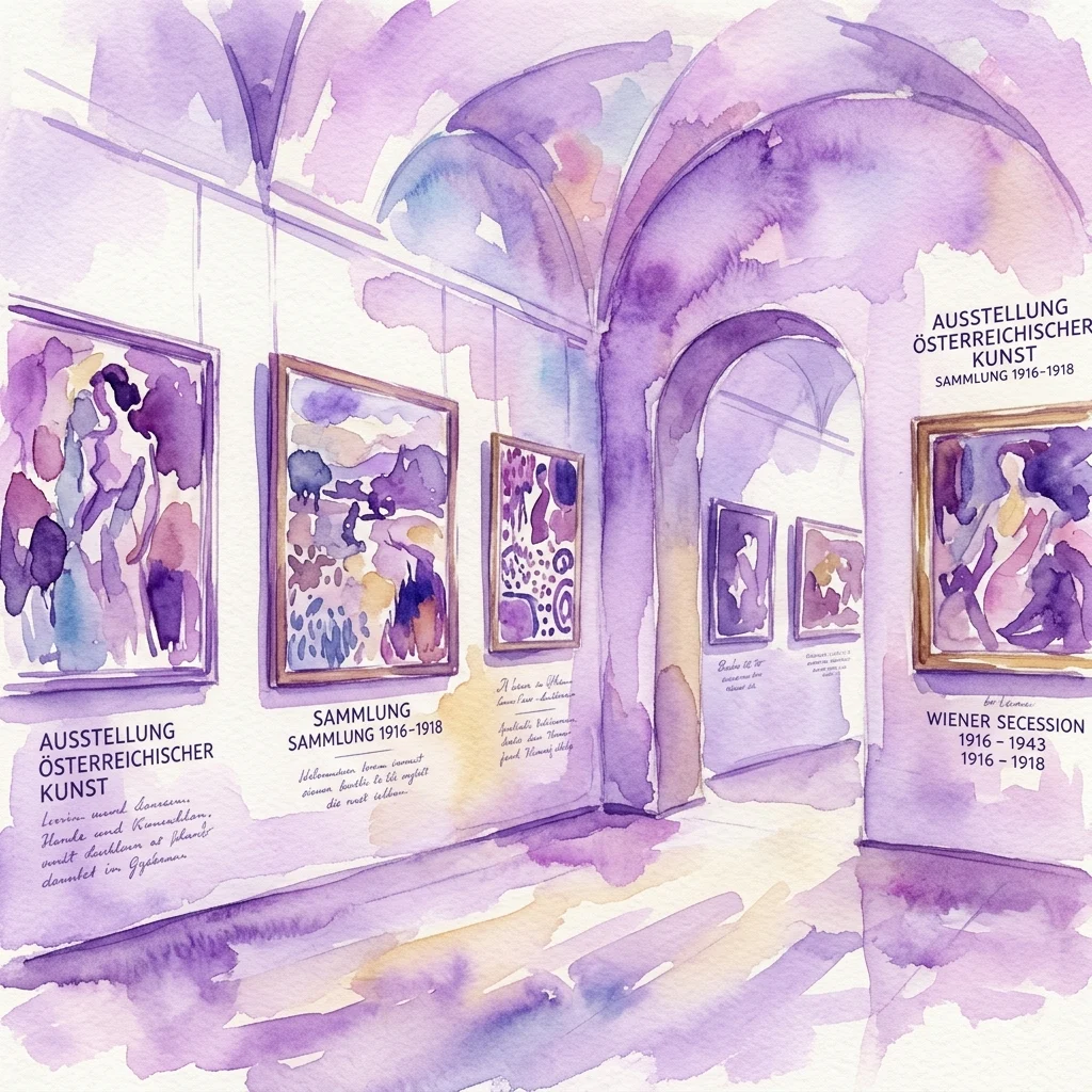 Grafika wystawy Nowe nabytki k.k. Austriackiej Galerii Państwowej 1916–1918 w Belvedere