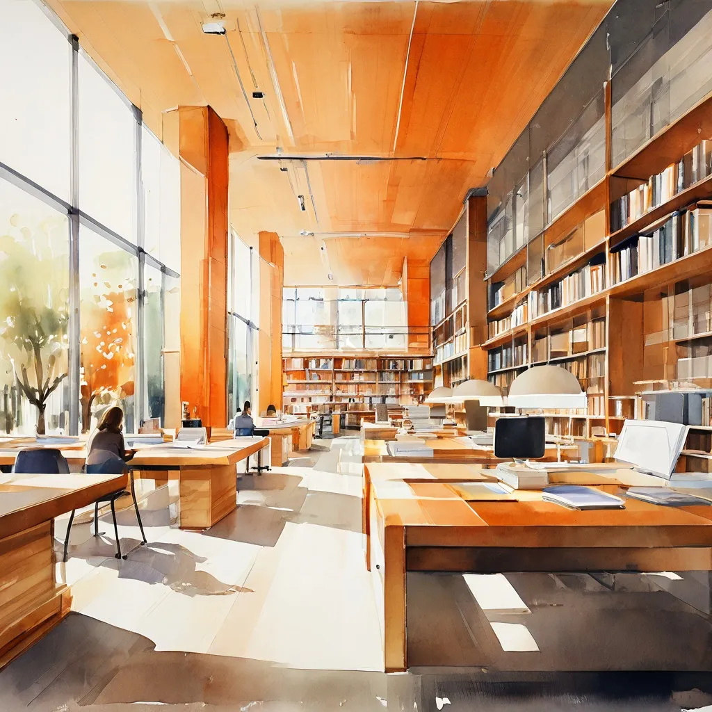 The interior of the modern BRON research facility at BRUSK in Bruges.