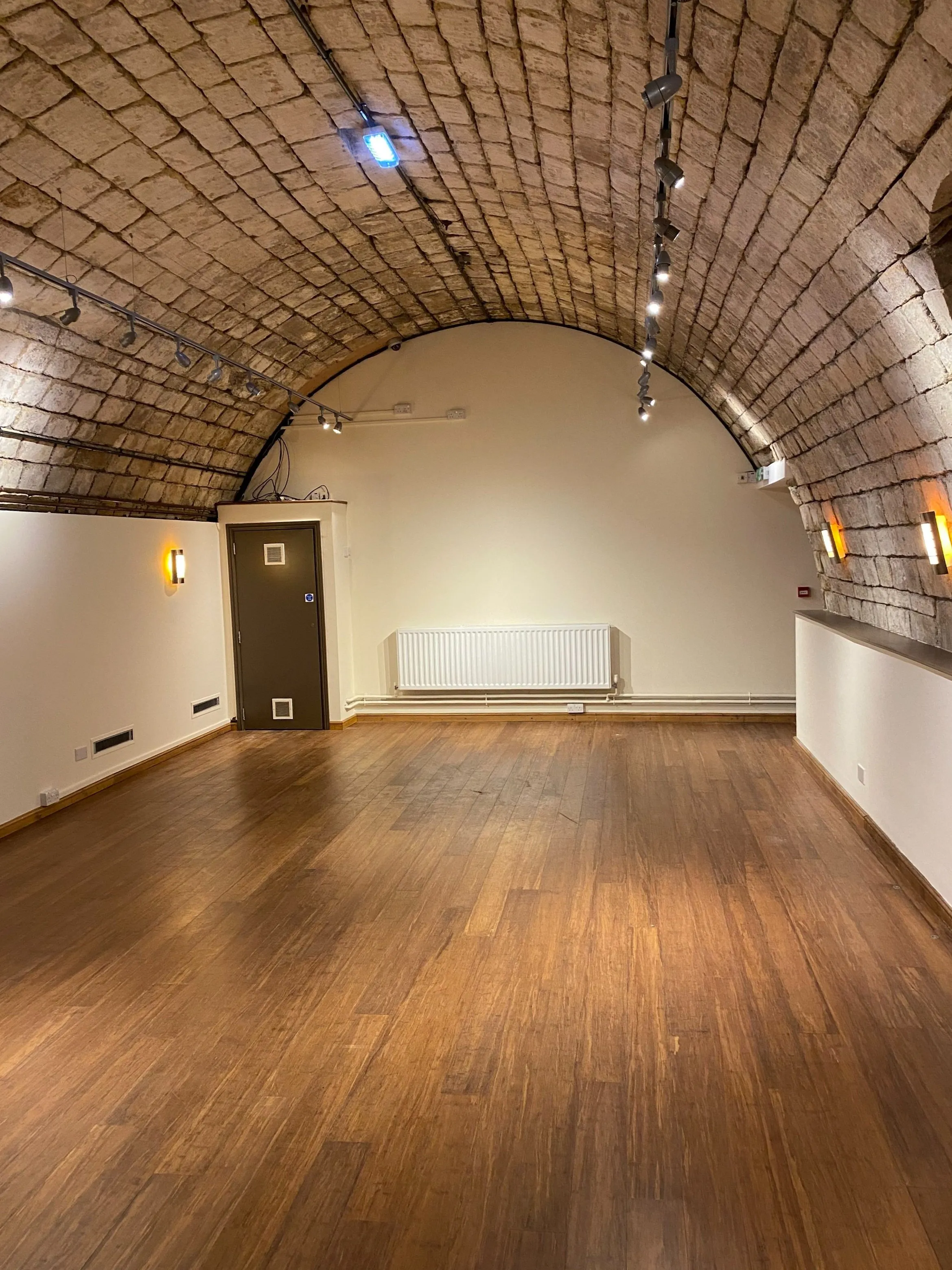 Portrait view through one of the event rooms at Burdall's Yard.