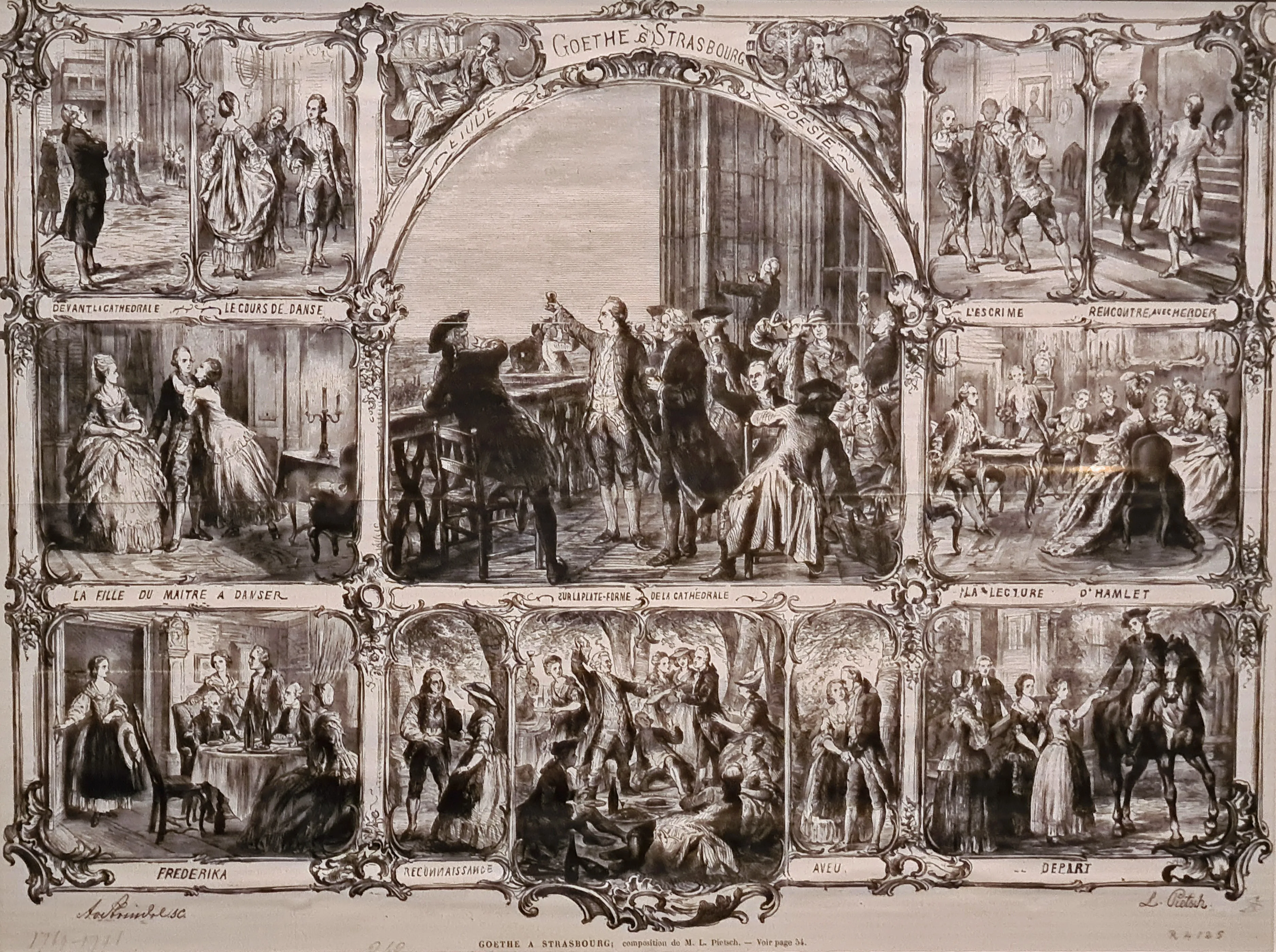 Vista representativa del Cabinet des Estampes et des Dessins en Estrasburgo.