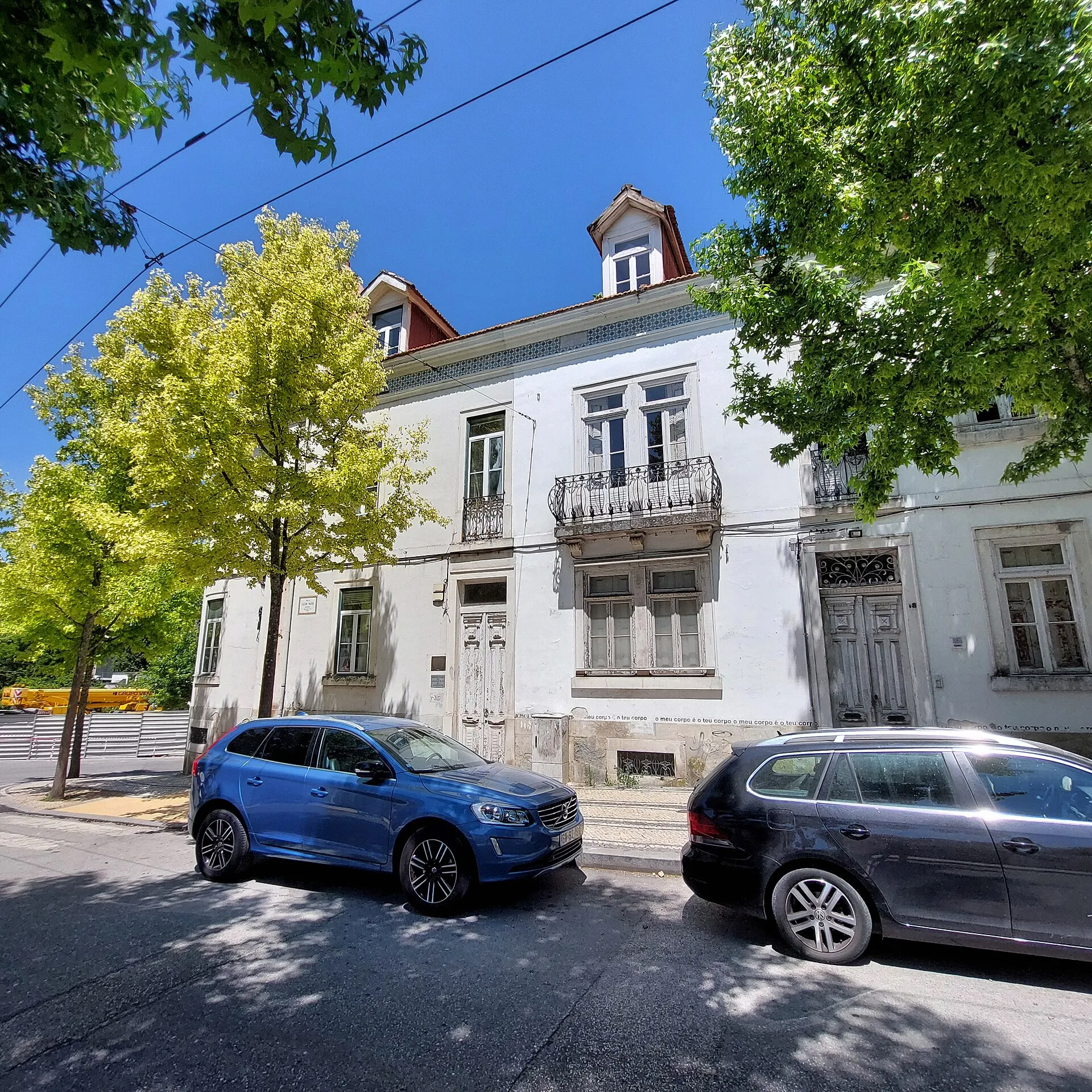 Vista exterior del Círculo de Artes Plásticas de Coimbra en Coímbra.