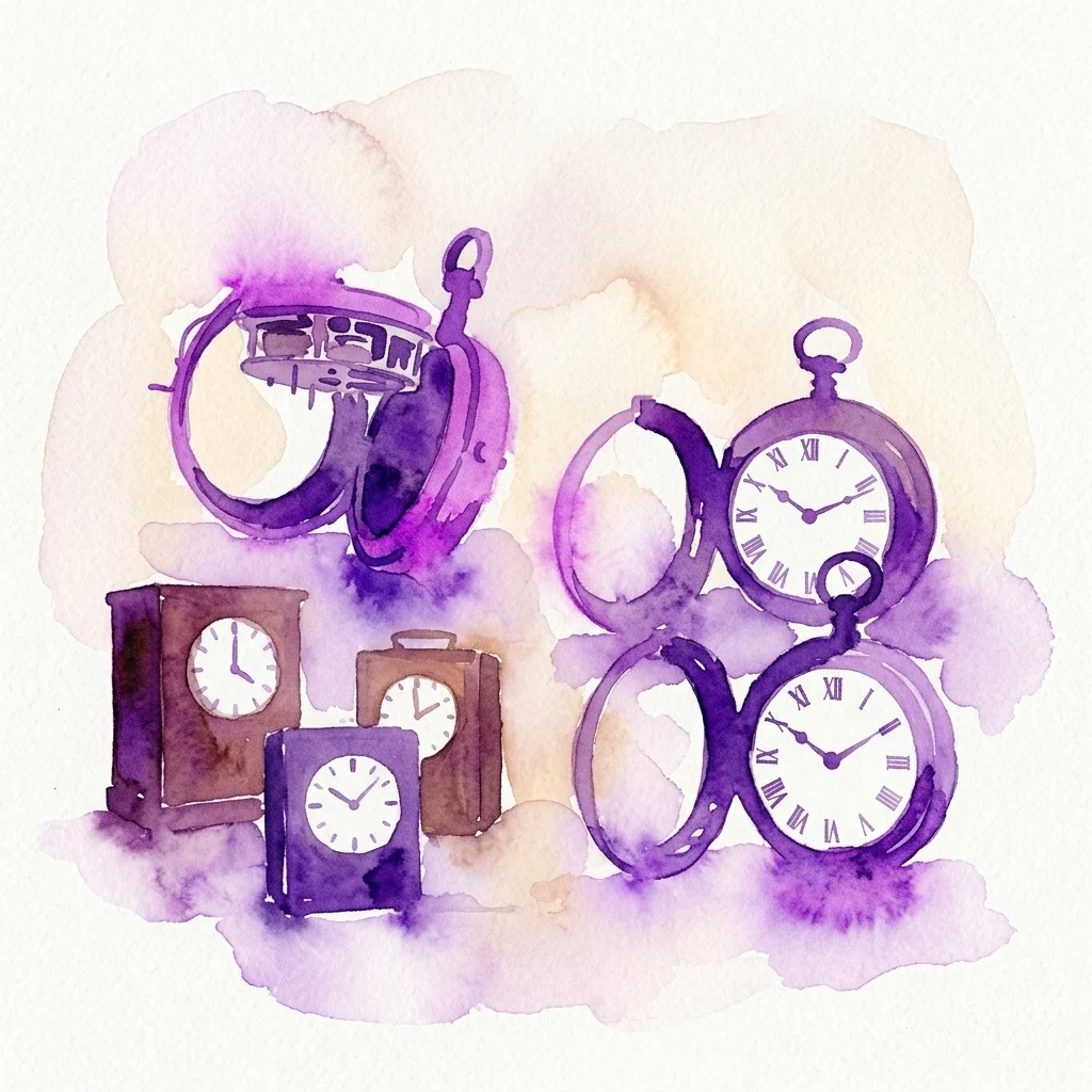 Grafika wystawy Zegary podróżne w Clock Museum