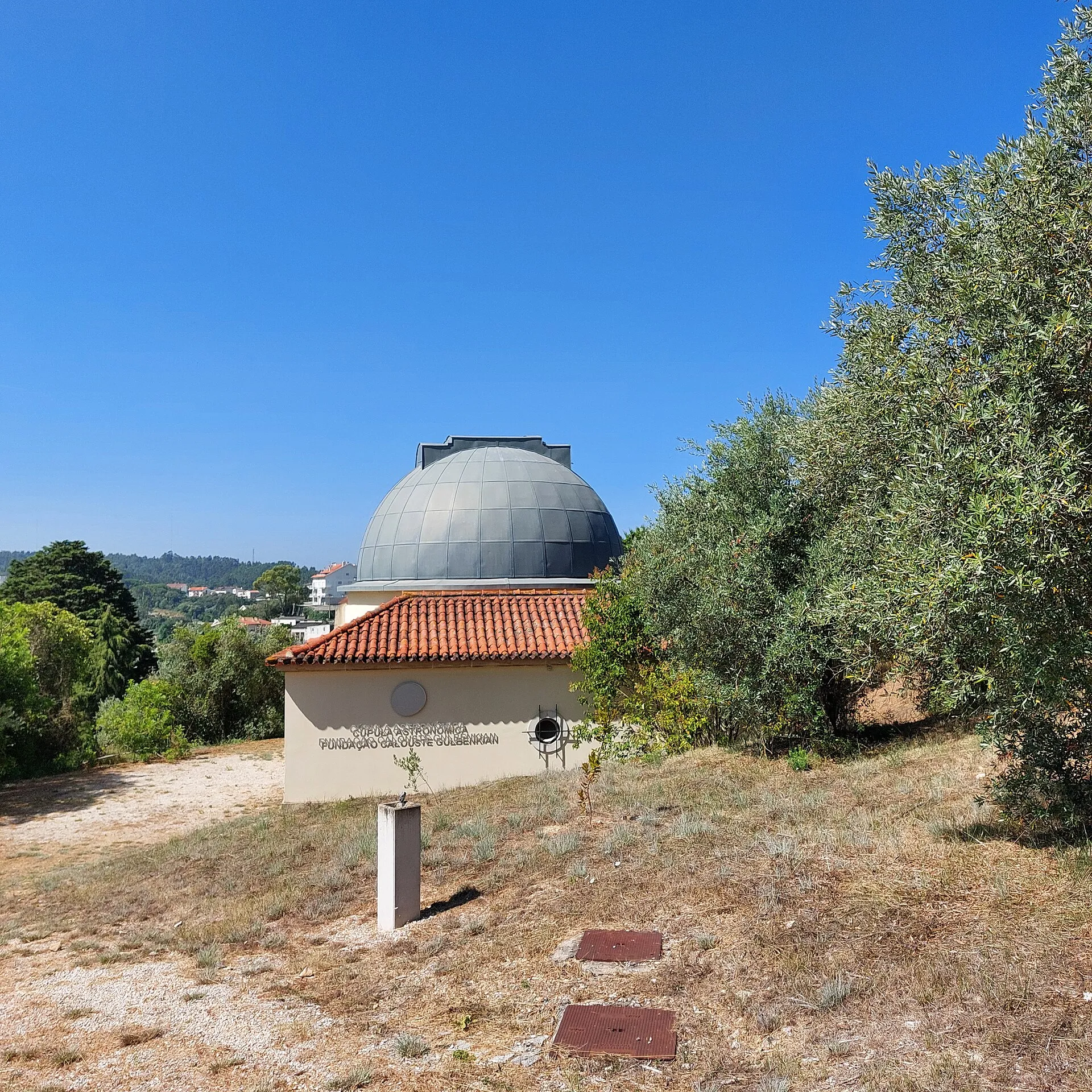 Exterior view of Geophysical and Astronomical Observatory of the University of Coimbra in Coimbra.