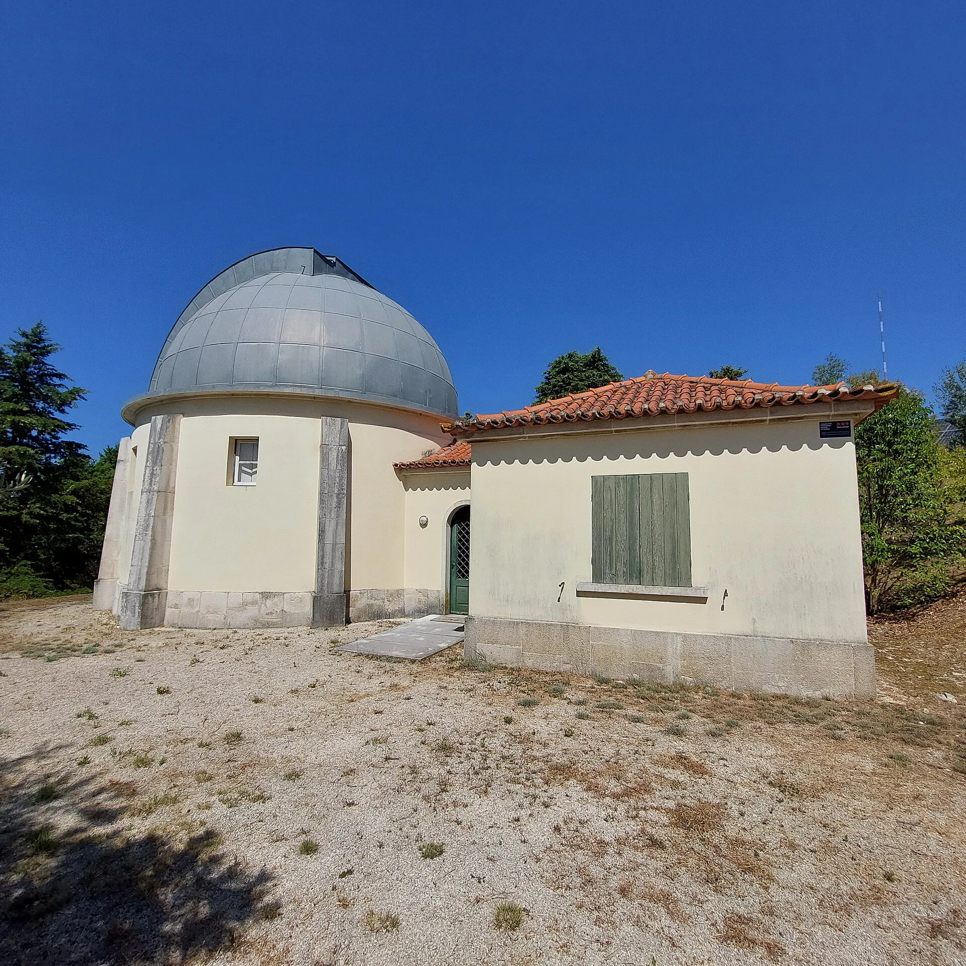 Exterior view of Geophysical and Astronomical Observatory of the University of Coimbra in Coimbra.