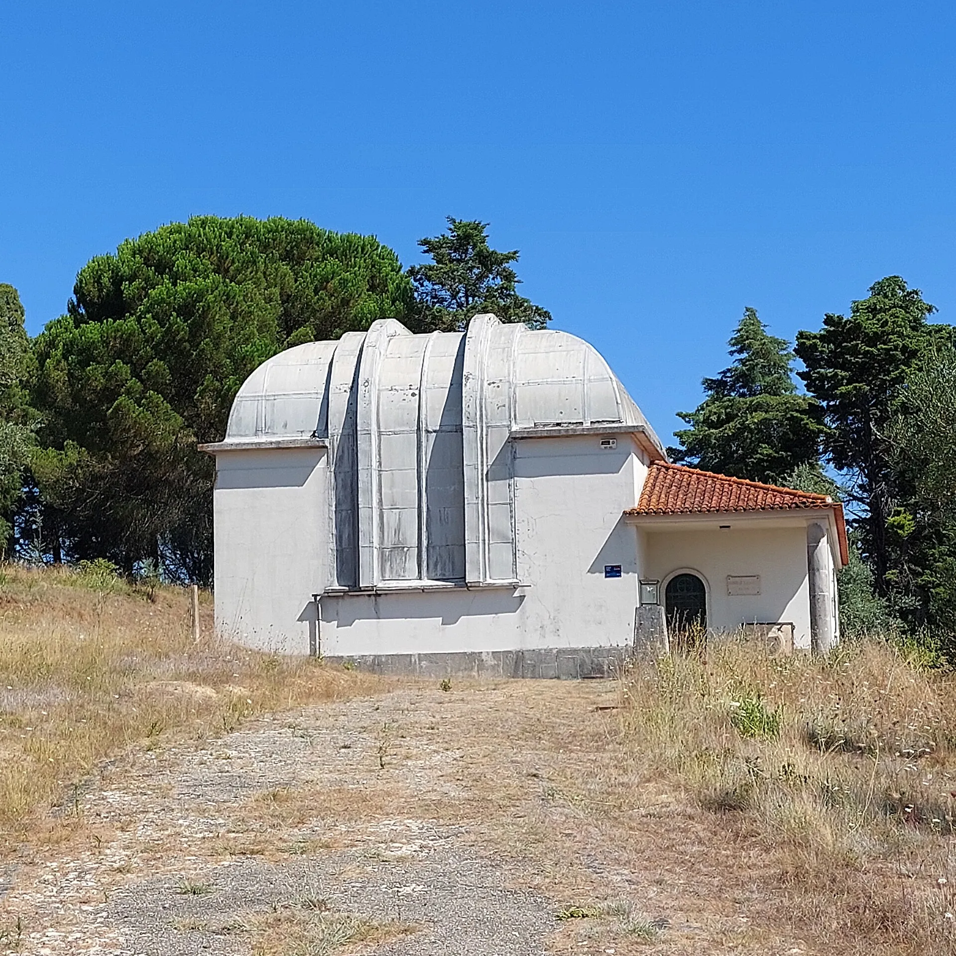 Exterior view of Geophysical and Astronomical Observatory of the University of Coimbra in Coimbra.