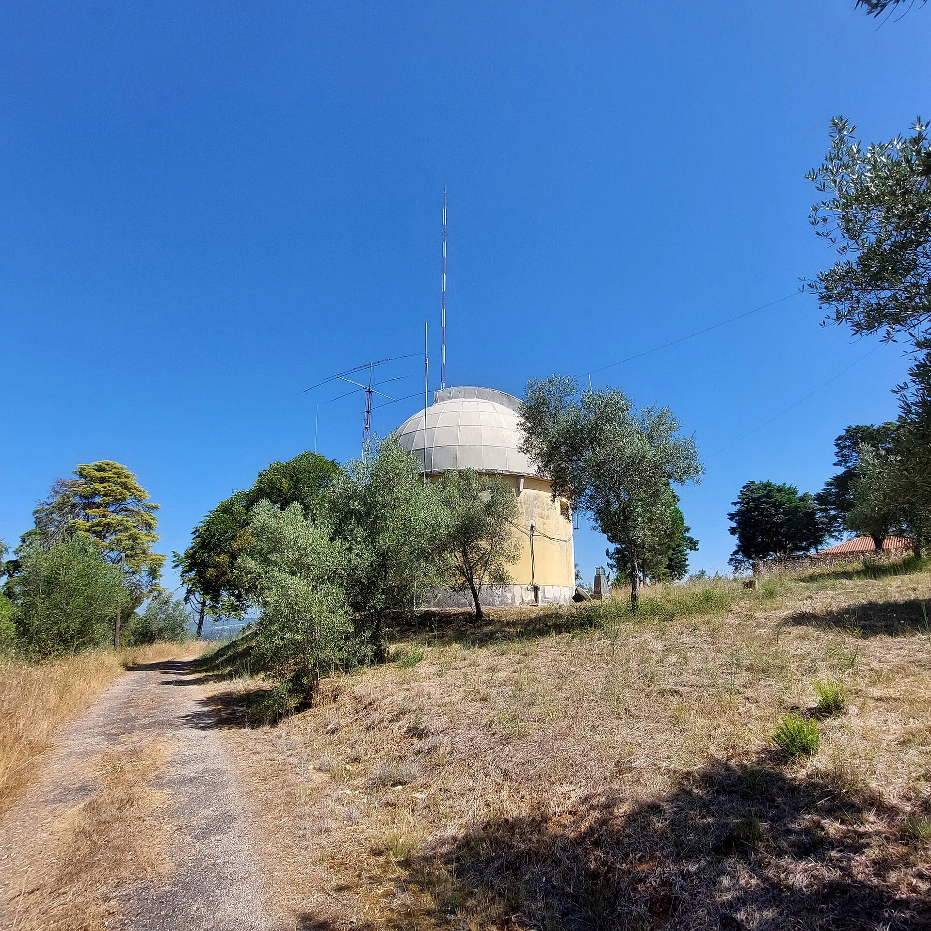 Exterior view of Geophysical and Astronomical Observatory of the University of Coimbra in Coimbra.