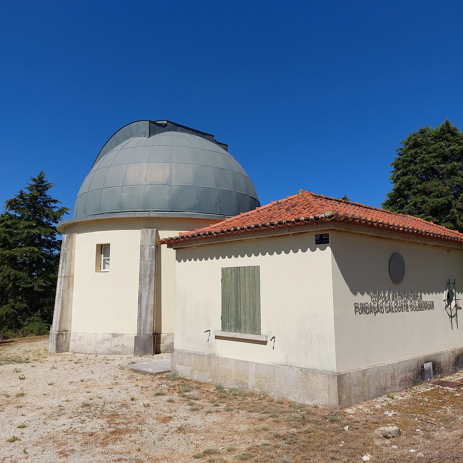 Exterior view of Geophysical and Astronomical Observatory of the University of Coimbra in Coimbra.