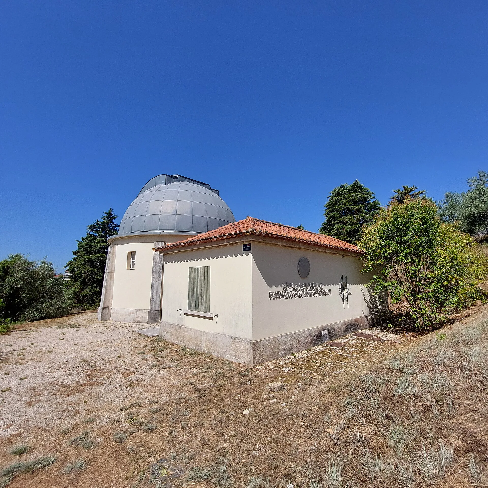 Exterior view of Geophysical and Astronomical Observatory of the University of Coimbra in Coimbra.