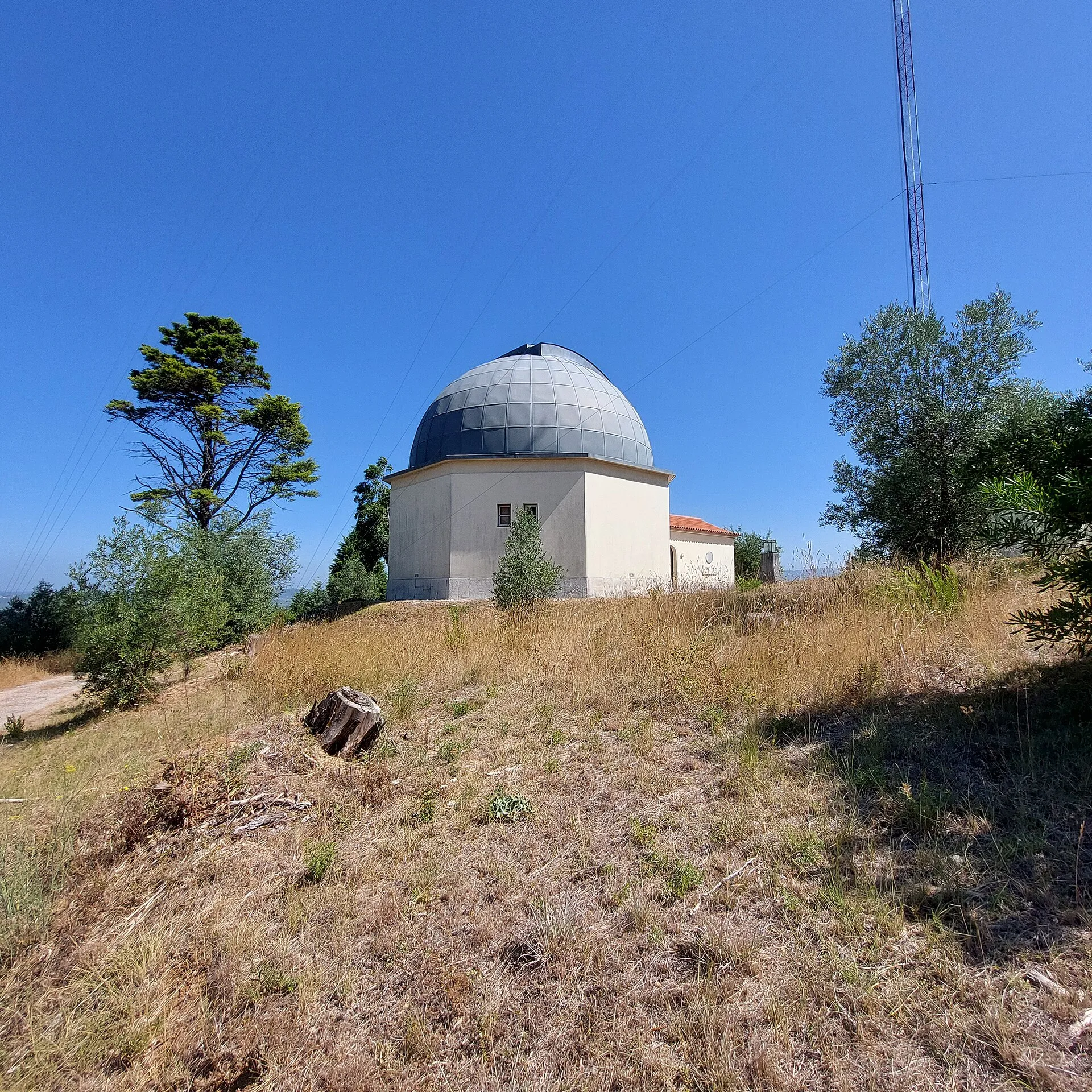 Exterior view of Geophysical and Astronomical Observatory of the University of Coimbra in Coimbra.