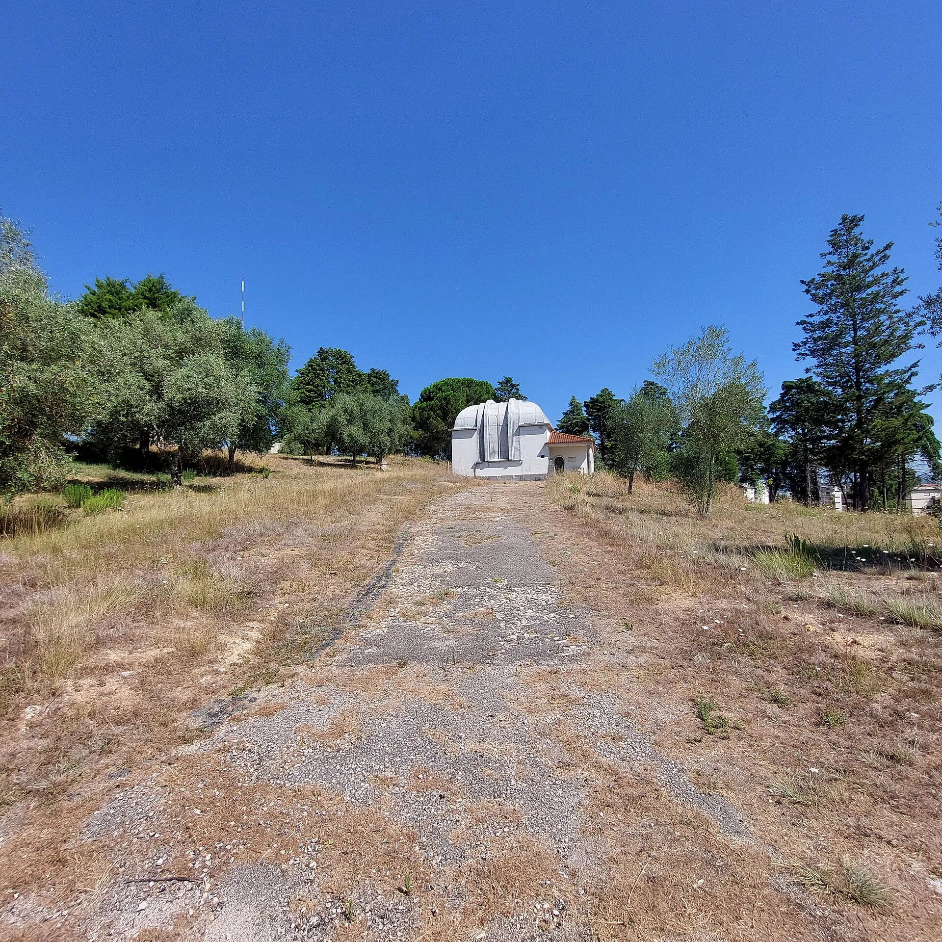 Exterior view of Geophysical and Astronomical Observatory of the University of Coimbra in Coimbra.