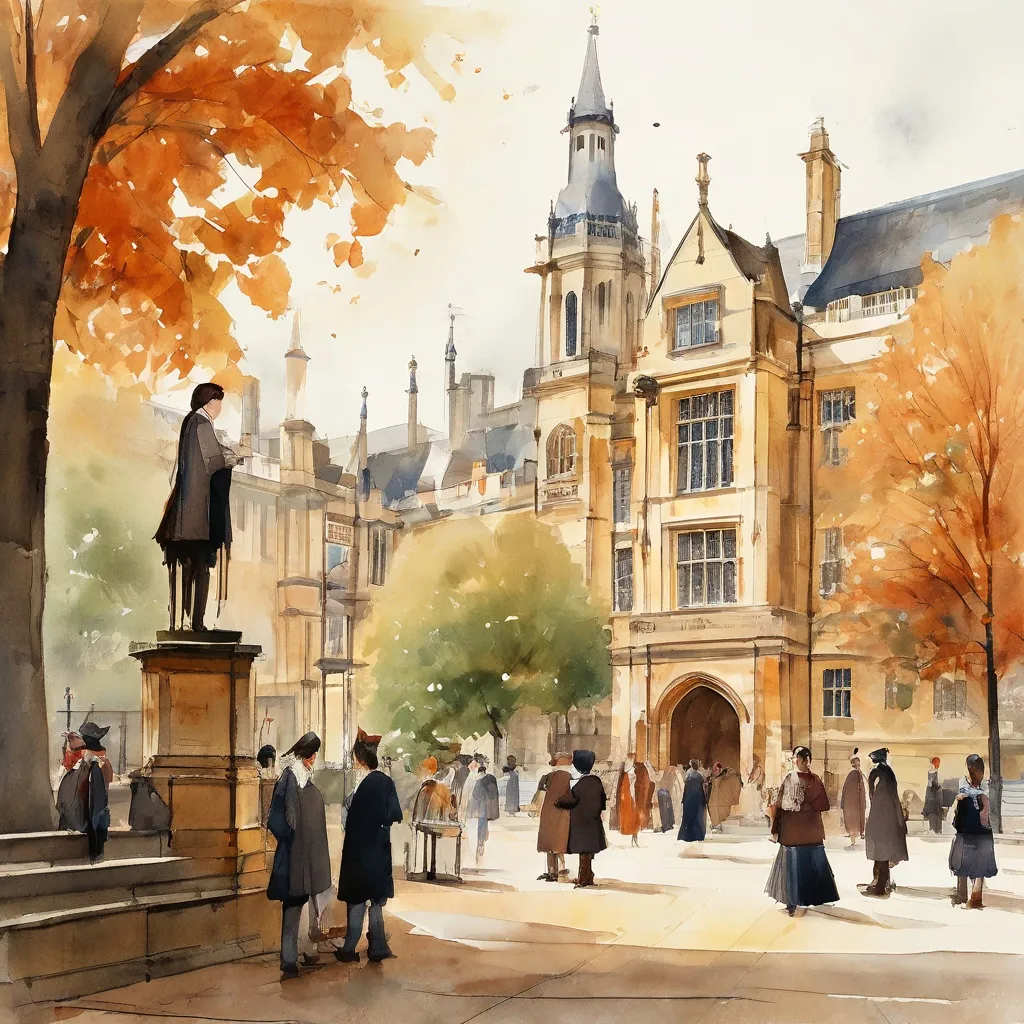 A representation of civic duty and academic tradition in the city of Oxford.