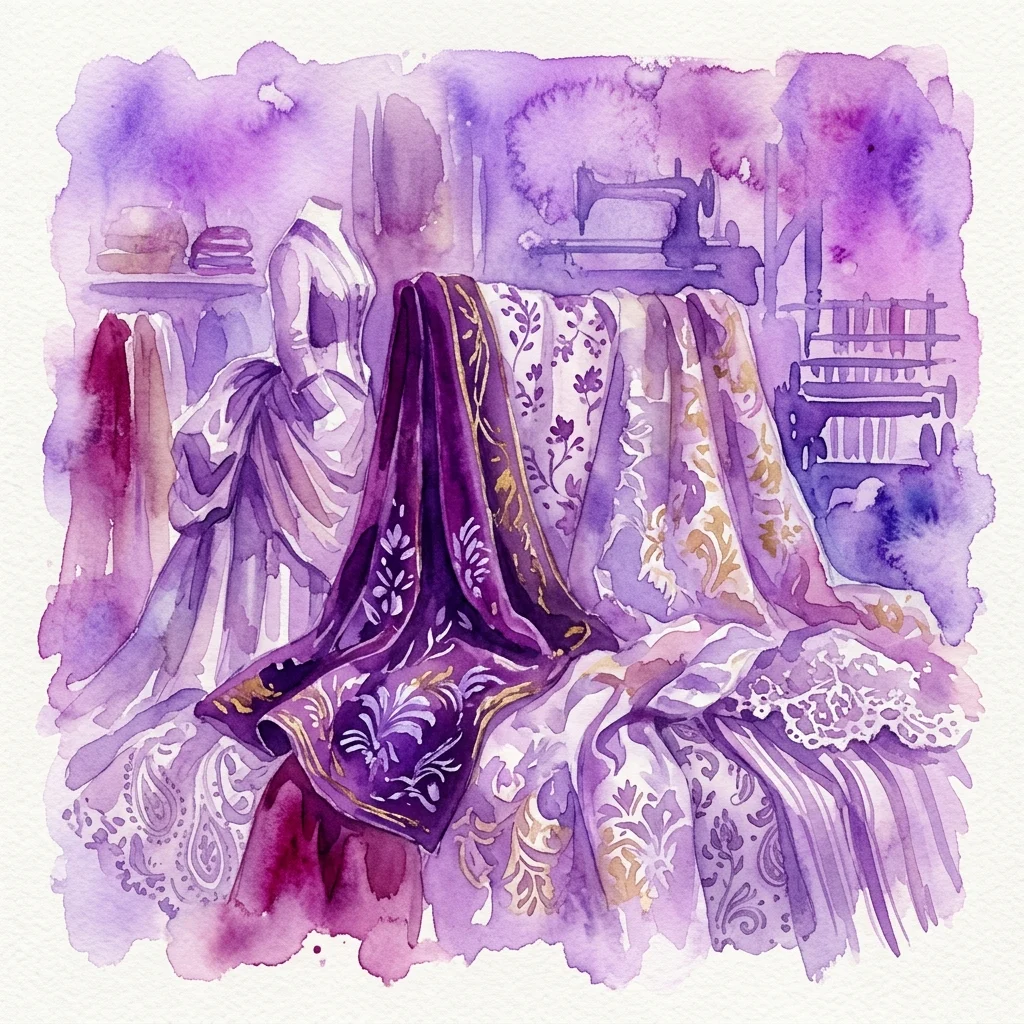 19th-Century Fabrics exhibition visual from Museo Nacional de Artes Decorativas