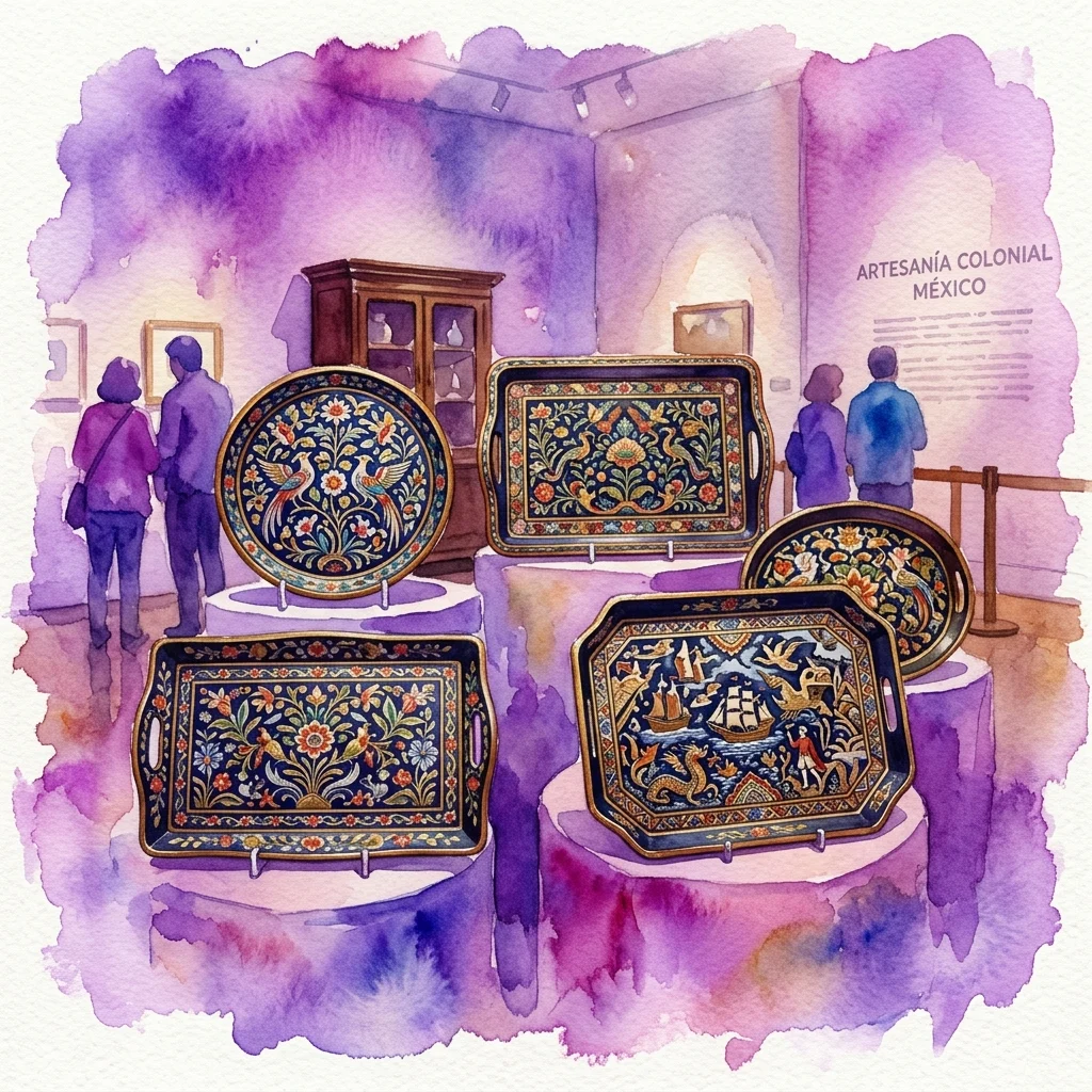Imagen de la exposición Bandejas Laqueadas Novohispanas: Un Cruce de Culturas de Museo Nacional de Artes Decorativas