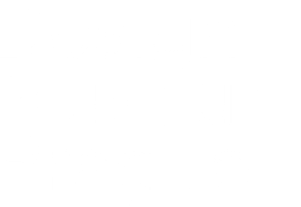 Witte tekst waarop Design Museum Prague staat op een zwarte achtergrond
