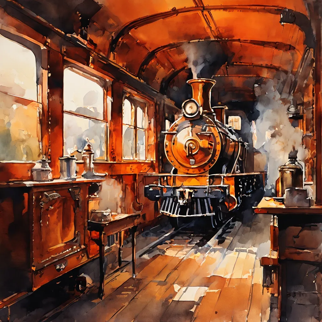 Una vista nostálgica del interior de la cabina de una locomotora de vapor con una lata de té, que representa los esfuerzos de conservación histórica en el Didcot Railway Centre.