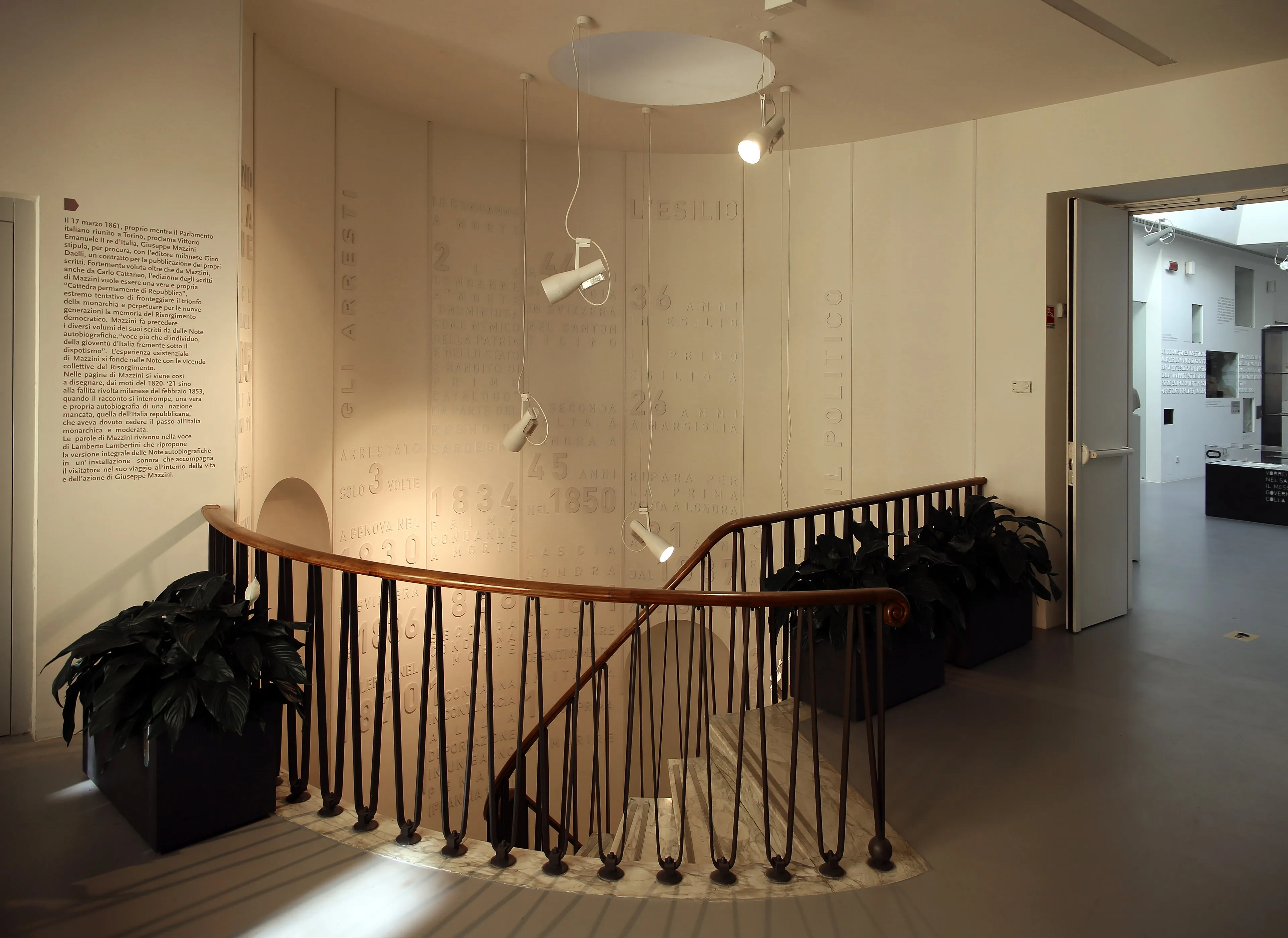 Interieur van de Domus Mazziniana in Pisa.