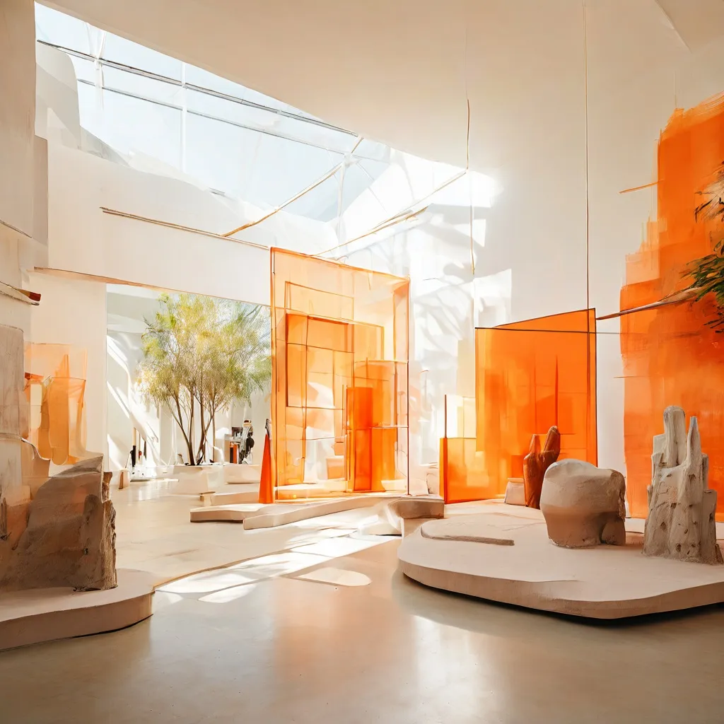 An artistic installation titled Escultura Pública by Abigail Lazkoz at Espacio Marzana in Bilbao.