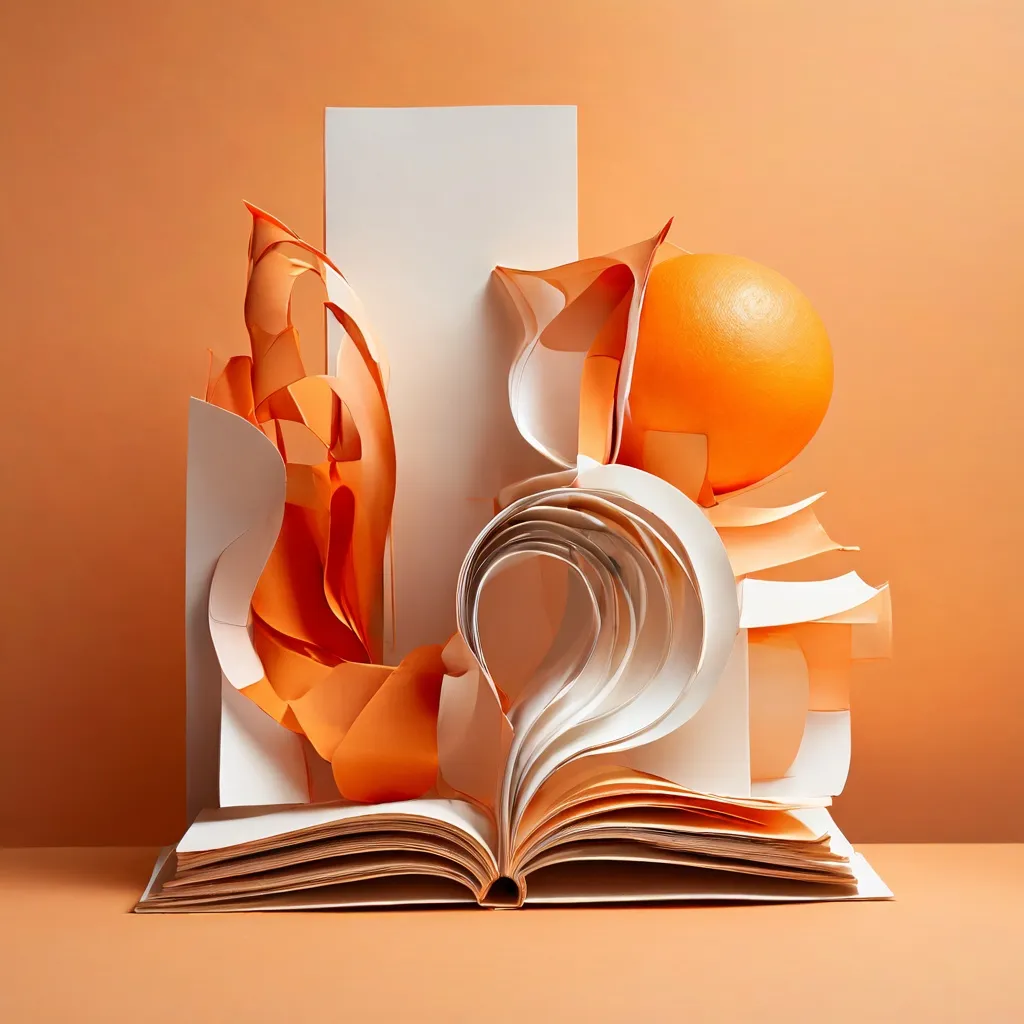 Contemporary art installation featuring abstract book sculptures and photographic works by Alicia Martín at Espacio Marzana.
