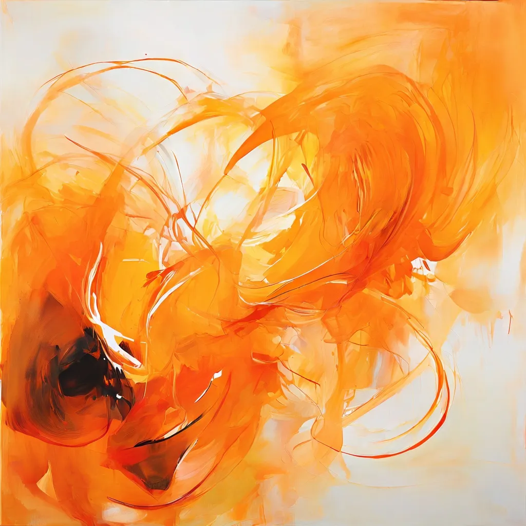 Abstract expressionist painting on display at Espacio Marzana in Bilbao.