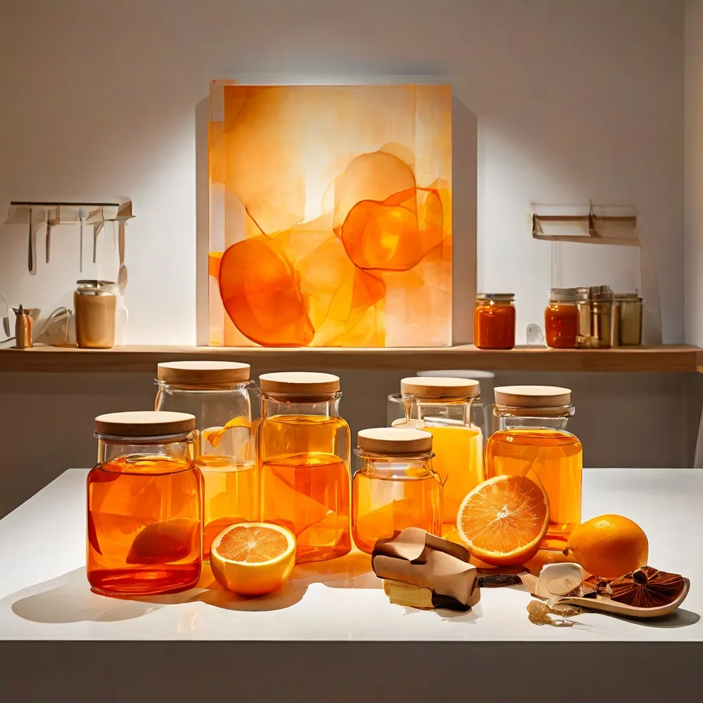 An artistic representation of culinary concepts shown at the Espacio Marzana gallery exhibition.