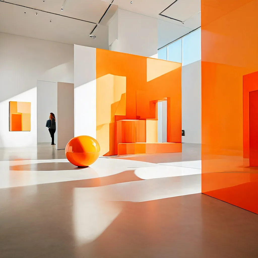 Una pieza de instalación de arte conceptual de la exposición Geometria Social en Espacio Marzana.