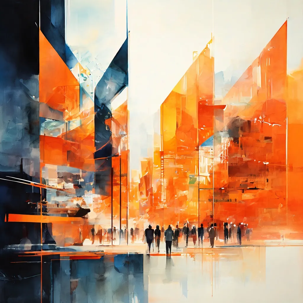 Una imagen conceptual que representa el cine internacional diverso, con carretes de película y elementos culturales abstractos, ambientada contra la arquitectura moderna del Eye Filmmuseum.