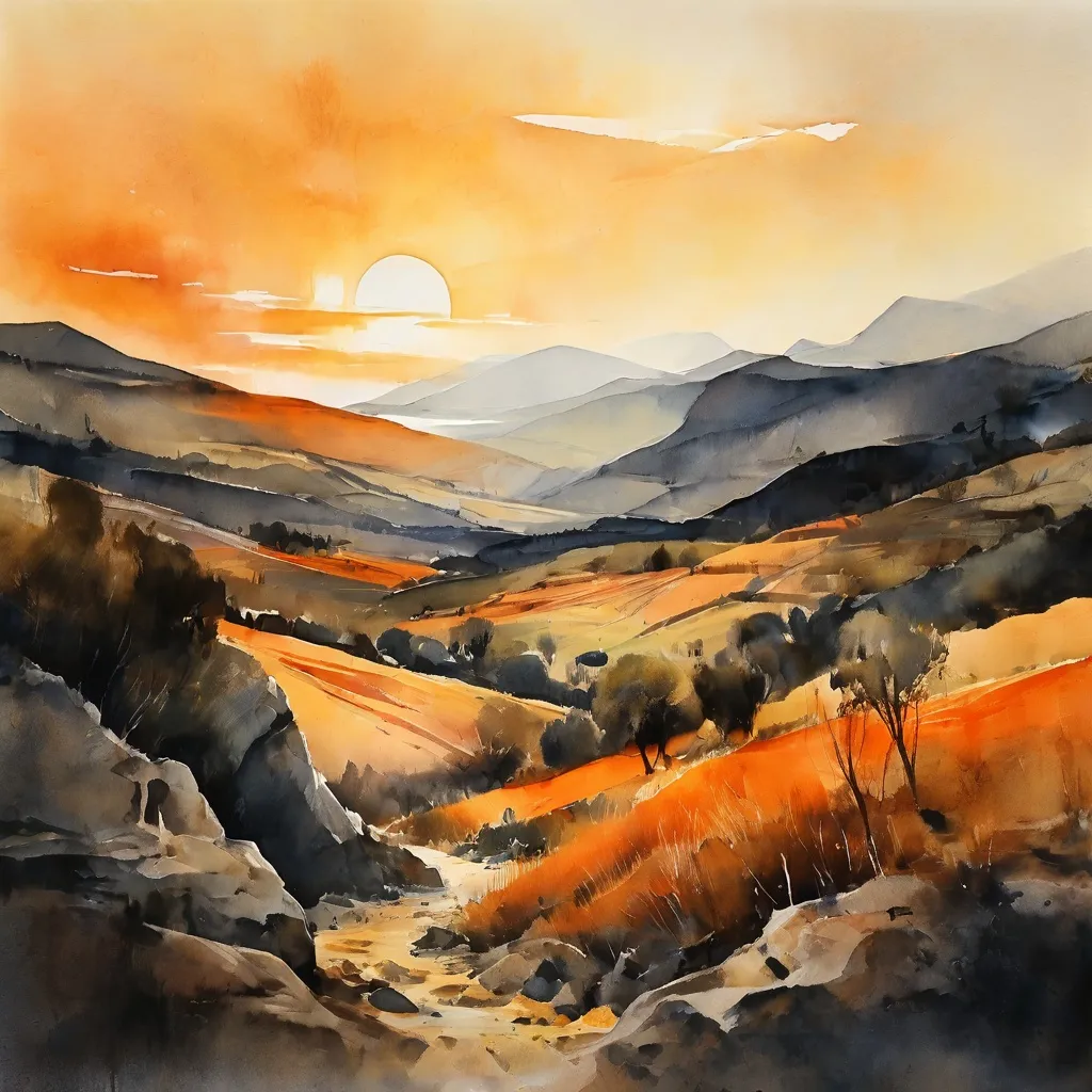 Een conceptueel beeld van een ruig Italiaans landschap onder een dramatische hemel, met subtiele, abstracte texturen die een gevoel van verborgen verhalen en het gewicht van de geschiedenis oproepen, gerelateerd aan Steffi Reimers' 'Guilty Grounds' project in Foam Fotografiemuseum.