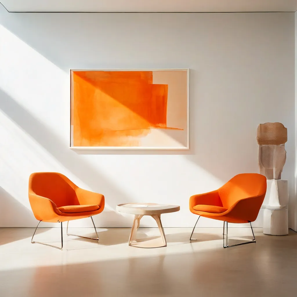 An artistic representation of a gallery talk space at FOTOHOF Salzburg.