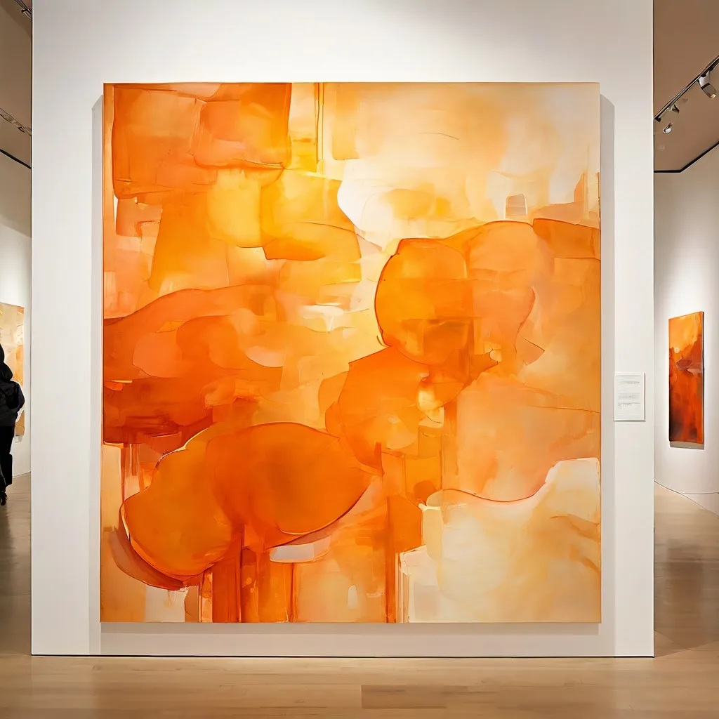 Una pintura acrílica de Serge Brignoni expuesta en la Galerie Carzaniga de Basilea.