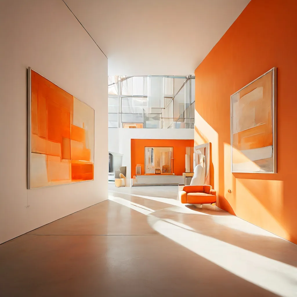 Een moderne en artistieke sfeer in het interieur van de nieuwe BRUSK kunstgalerie in Brugge.
