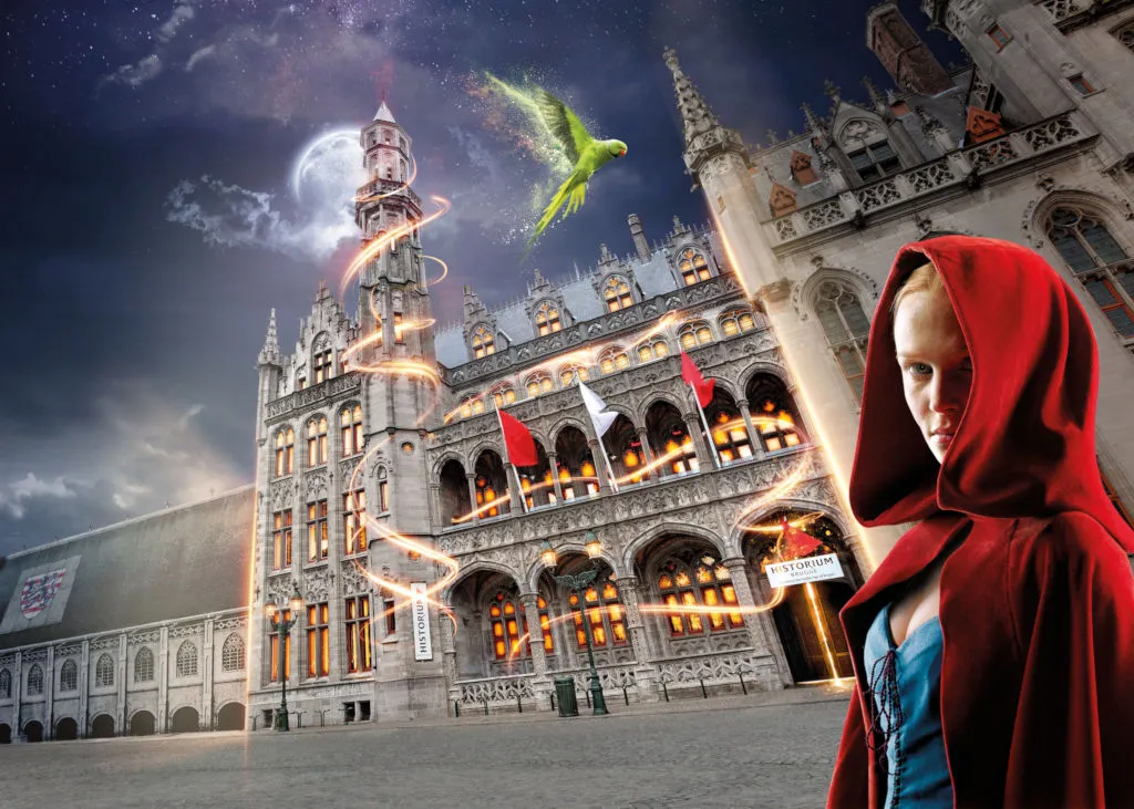 Grafiek met openingstijden van het museum voor Historium Bruges