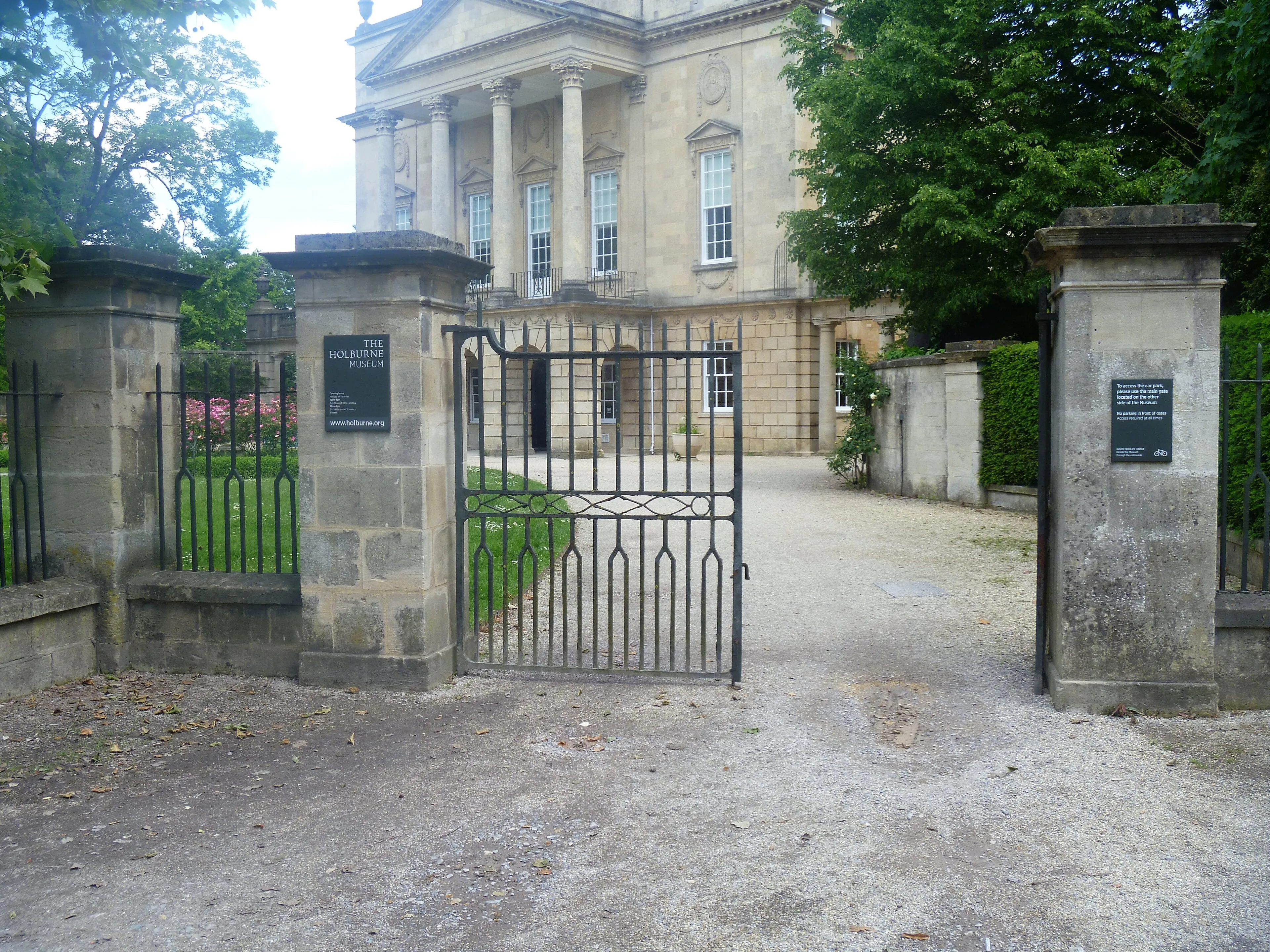 Exterior view of The Holburne Museum in Bath.