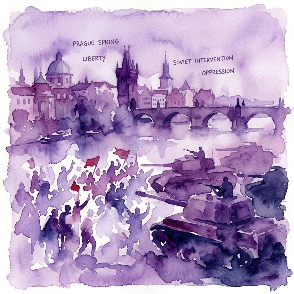 Grafika wystawy 1968: Kryzys CSRS w House of Austrian History