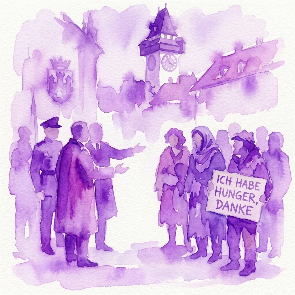 Grafika wystawy 1996: Rozporządzenie Grazu o Żebractwie w House of Austrian History