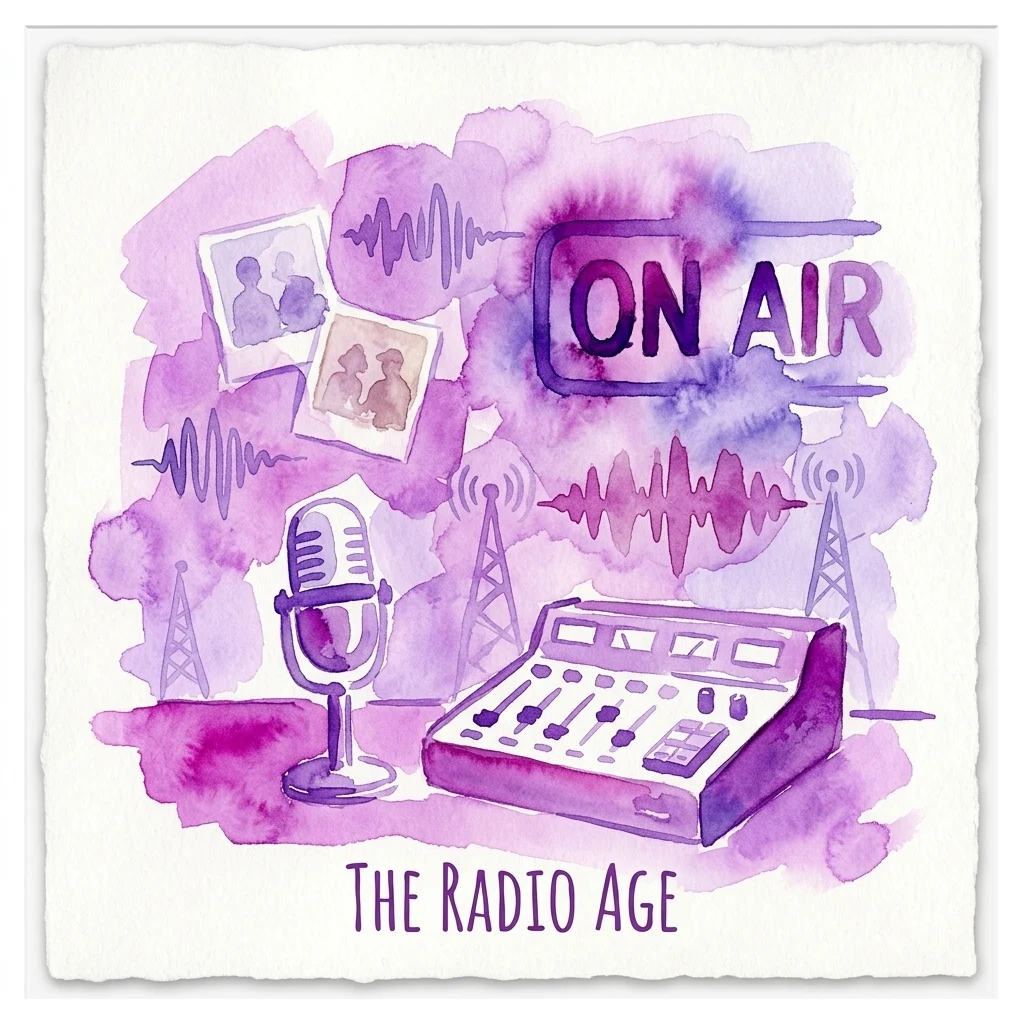 Grafika wystawy Nadawanie, zakłócanie, strumieniowanie. Radio w 100 obrazach w House of Austrian History