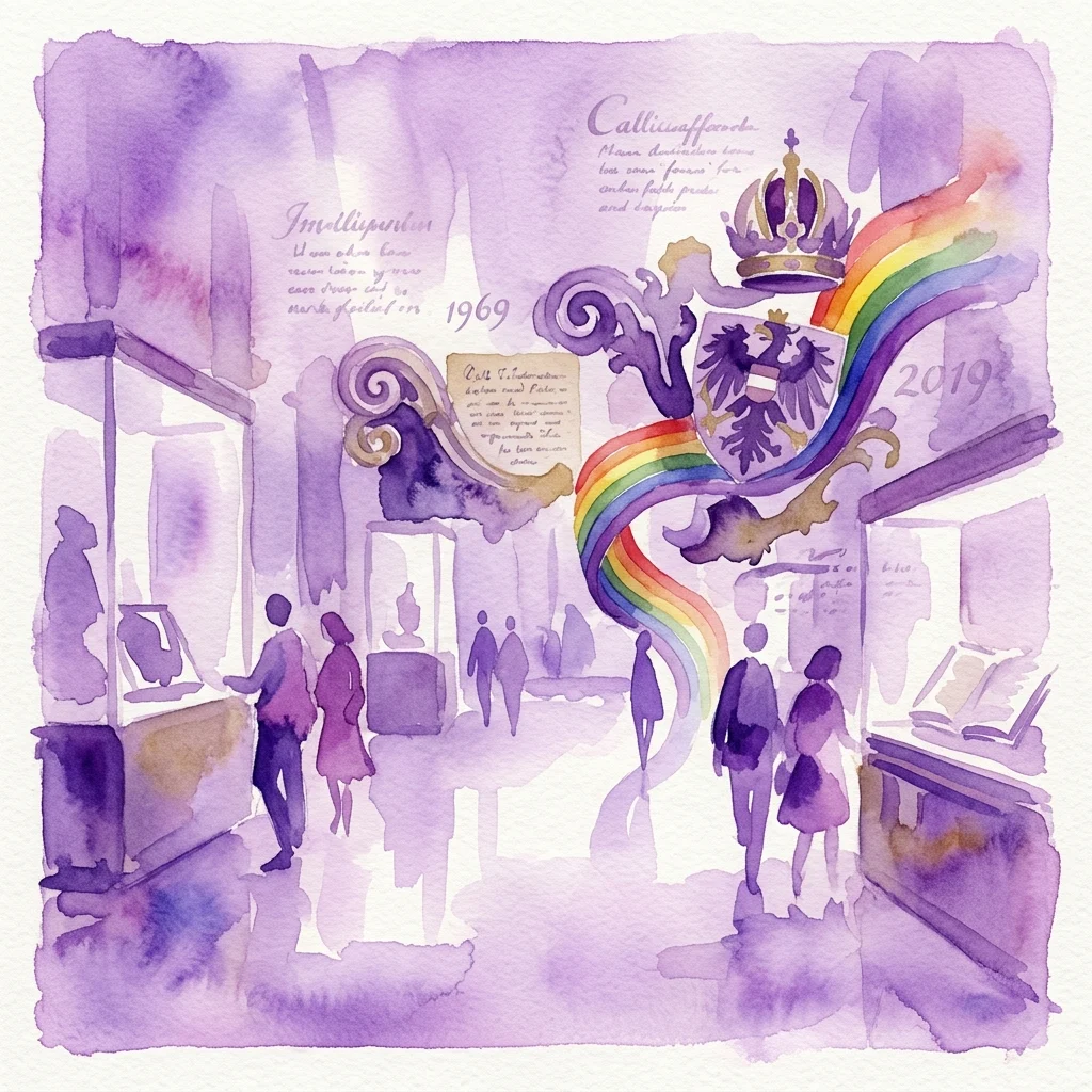 Pride Month bij hdgö: Queere Bewegingen Maken Geschiedenis tentoonstellingsbeeld van House of Austrian History
