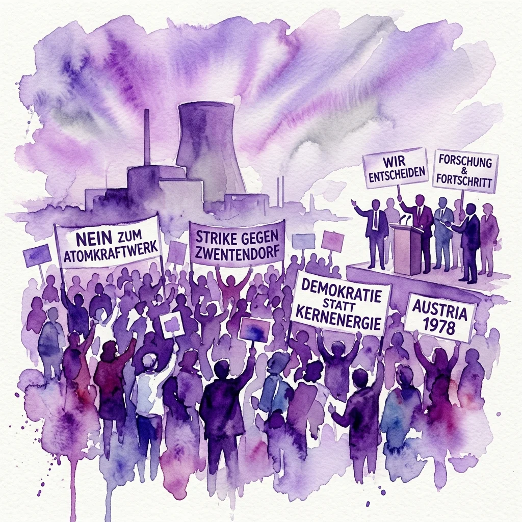 1974–1978: Protesten en referendum tegen de kerncentrale van Zwentendorf tentoonstellingsbeeld van House of Austrian History