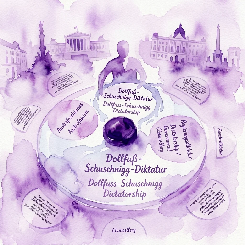 Grafika wystawy Dyktatura wielu nazw w House of Austrian History